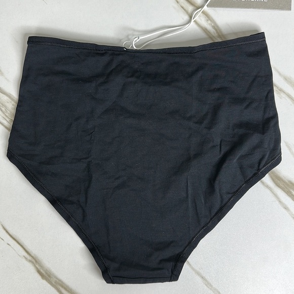 EVERLANE The Cotton High-Rise Hipster NWT in Black Most Sizes Sold Out Online - Picture 4 of 9